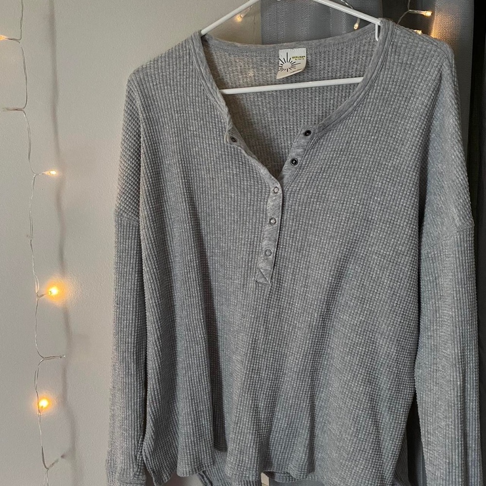AERIE WAFFLE KNIT SWEATER